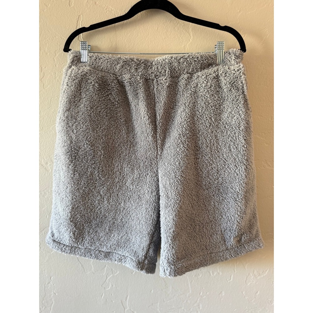 USA Palm Reversible Gray Fleece Shorts 7"‎ Size XL NWT